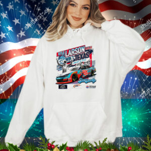 Official Checkered Flag Sports Kyle Larson 2025 Xfinity Series Andy’s Frozen Custard 300 Race Winner Texas Signature T-Shirt