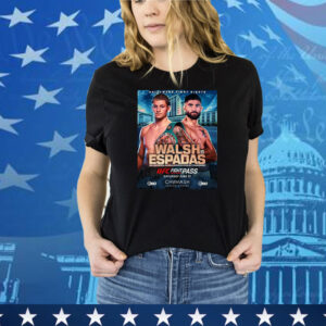 Official Hollywood Fight Nights UFC Walsh Vs Espadas Wbc Continental Americas Super Welterweight Championship June 21 2025 Poster Tee Shirt