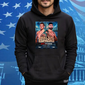 Official Hollywood Fight Nights UFC Walsh Vs Espadas Wbc Continental Americas Super Welterweight Championship June 21 2025 Poster Tee Shirt