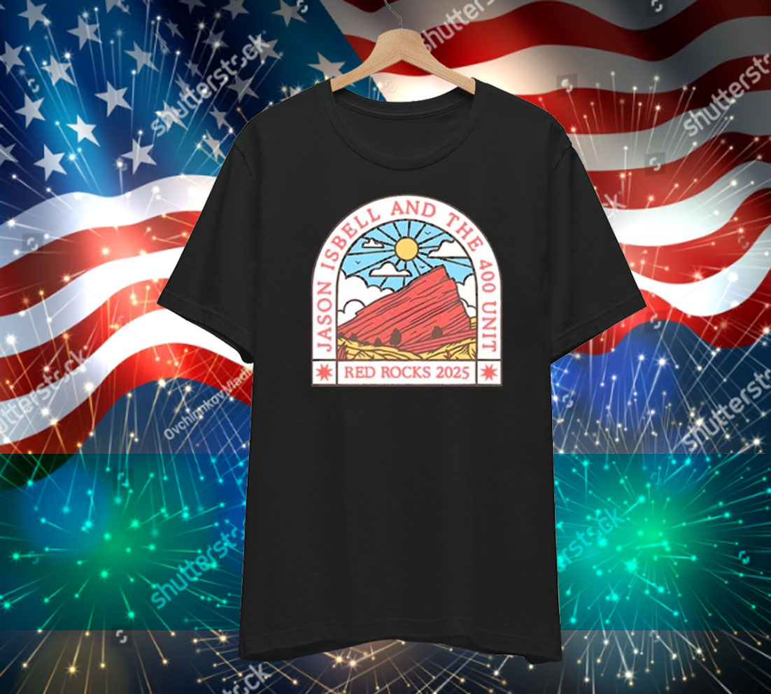 Official Jason Isbell And The 400 Unit Red Rocks Amphitheatre Morrison, Colorado May 3 2025 T-Shirt