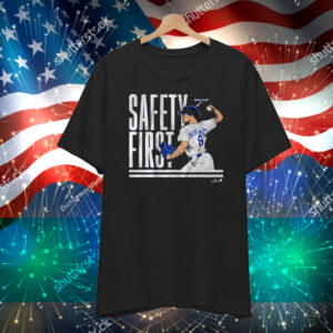 Official Kike Hernandez Safety First Pitching Helmet Los Angeles Dodgers MLB 2025 T-Shirt