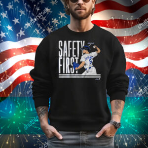 Official Kike Hernandez Safety First Pitching Helmet Los Angeles Dodgers MLB 2025 T-Shirt