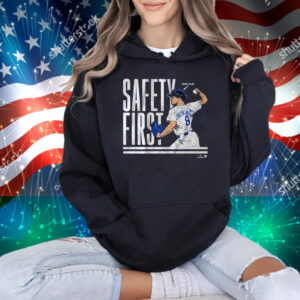 Official Kike Hernandez Safety First Pitching Helmet Los Angeles Dodgers MLB 2025 T-Shirt