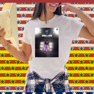 Official Minnesota Vikings Vs Chicago Bears DJ Moore Monday Night Football September 8 2025 Poster Tee Shirt