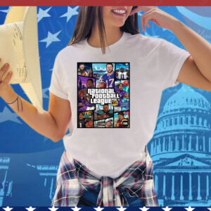 Official National Football League FOX NFL Maxx Crosby Josh Allen Micah Parsons Lamar Jackson Justin Jefferson Poster Tee Shirt