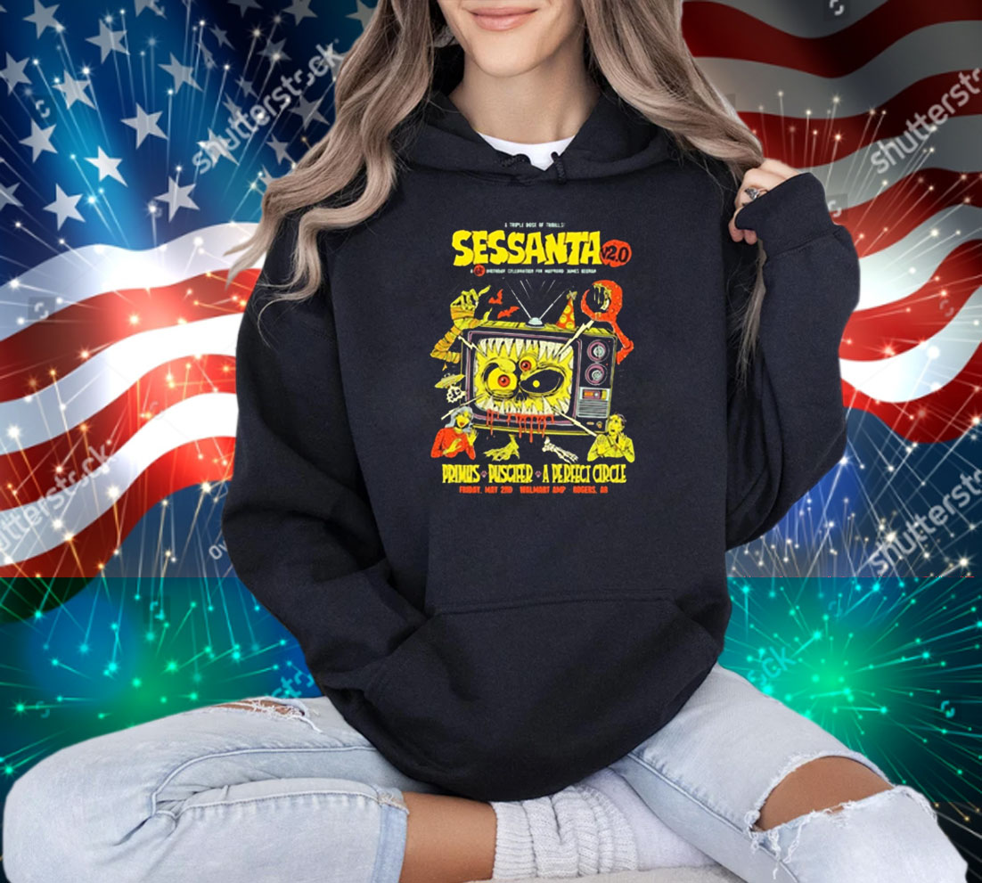 Official Sessanta V 2.0 Primus, Puscifer, and A Perfect Circle Shows Rogers AR Friday May 2 2025 T-Shirt