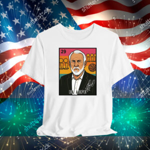 Official Spurnandez El Jefe Porvida Gregg Popovich San Antonio Spurs Retro Art T-Shirt