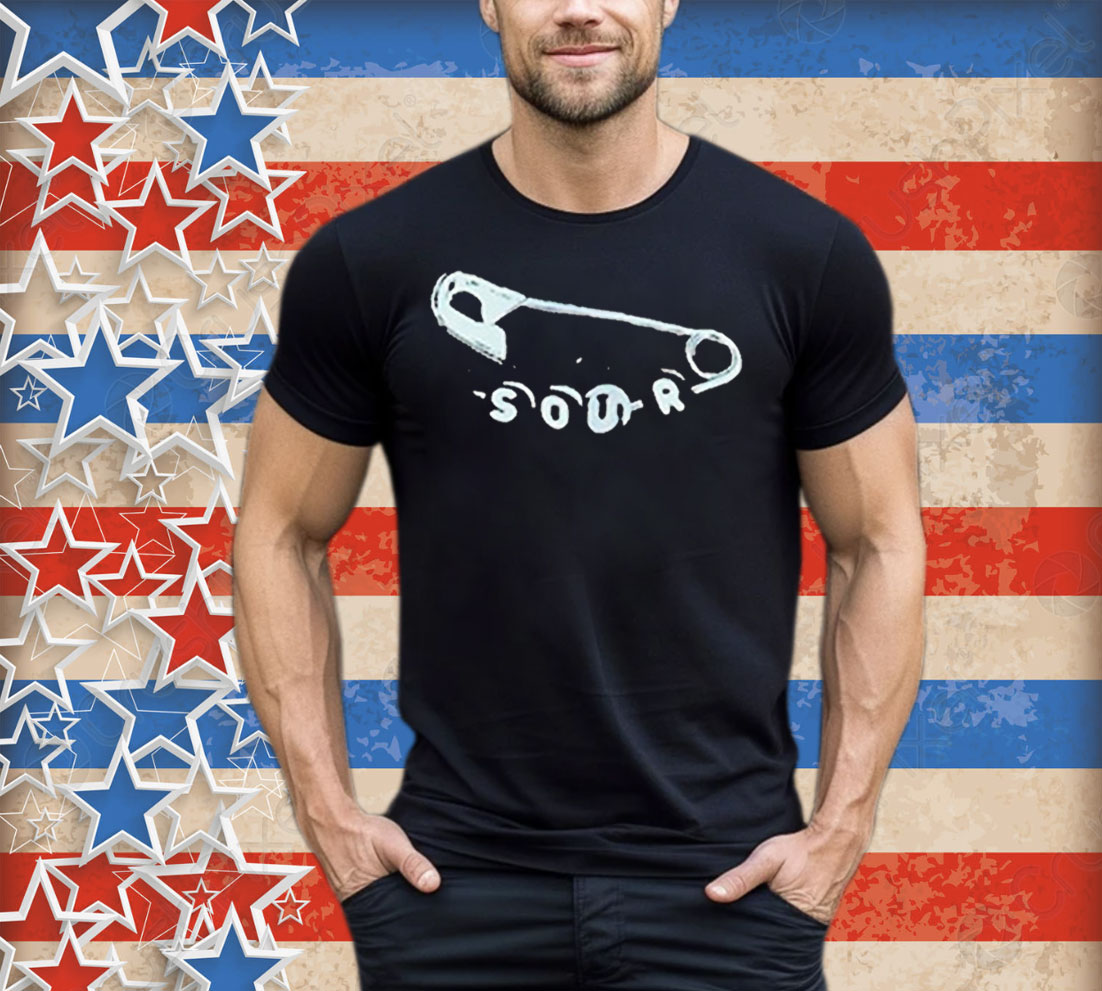 Olivia Rodrigo Sour Safety Pin Tee Shirt