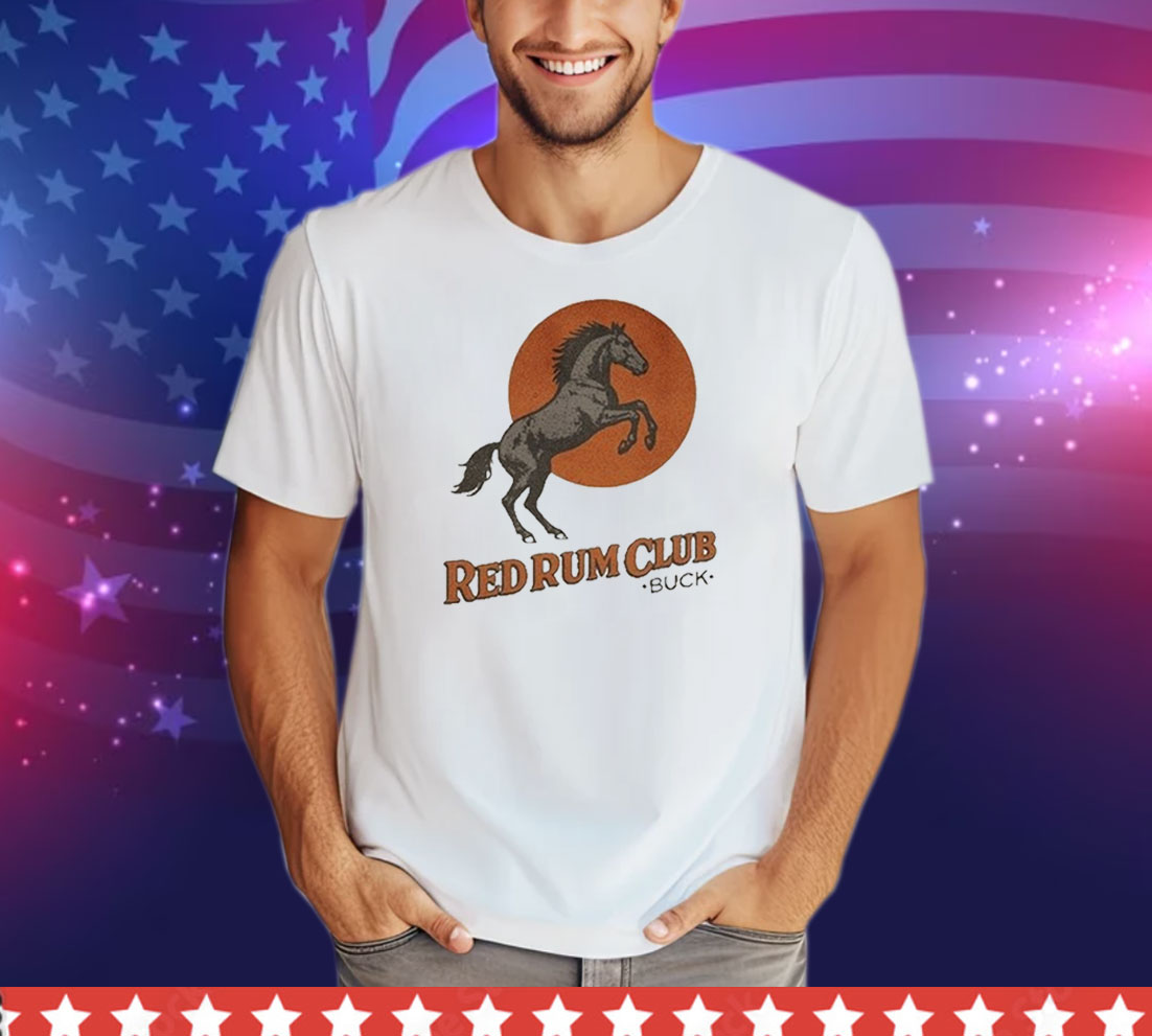 Red Rum Club Buck Sunset Horse Tee Shirt