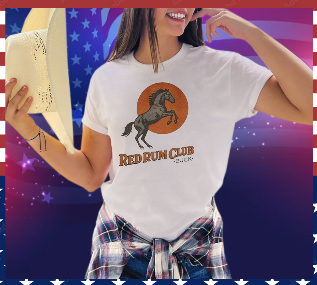 Red Rum Club Buck Sunset Horse Tee Shirt