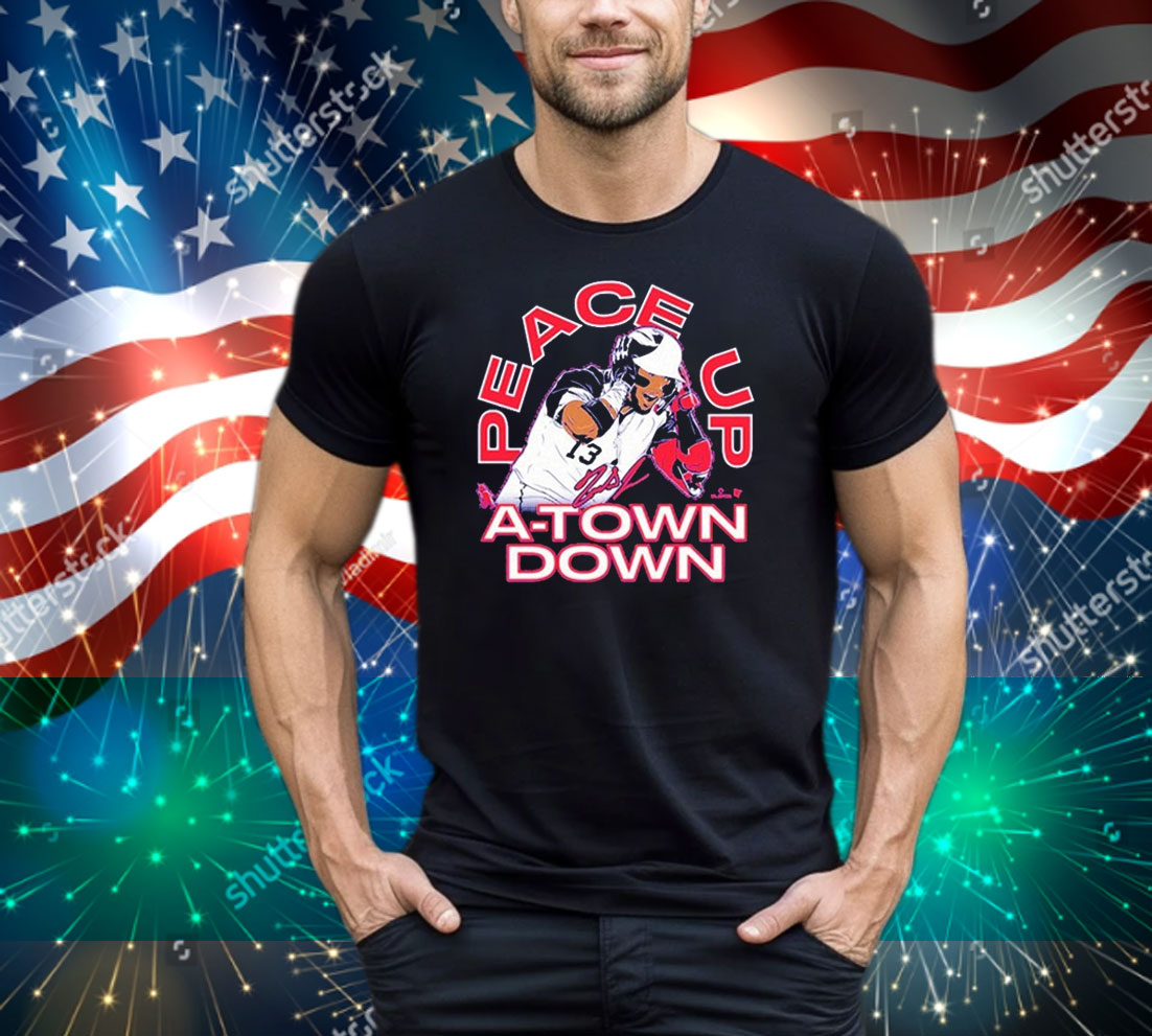 Ronald Acuña Jr Peace Up A-Town Down The Grenade Tee Shirt