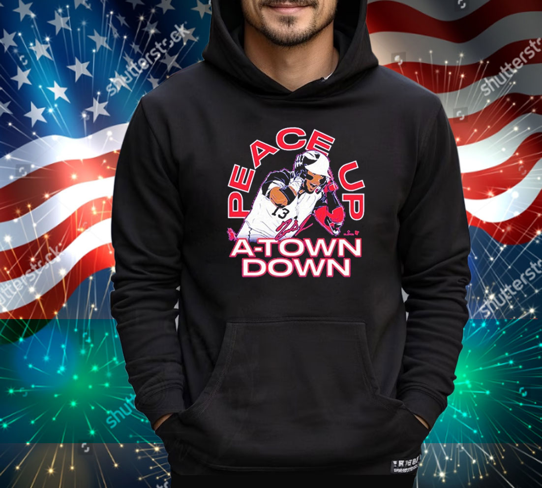 Ronald Acuña Jr Peace Up A-Town Down The Grenade Tee Shirt