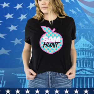 Sam Hunt Checkered Peach Tour 2022 Tee Shirt