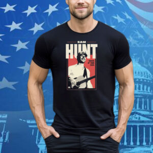 Sam Hunt Locked Up 2024 Tour Dates Guitar Tee Shirt