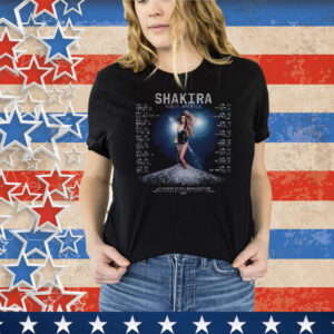 Shakira Las Mujeres Ya No Lloran Concert 2025 Tee Shirt