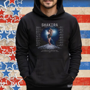 Shakira Las Mujeres Ya No Lloran Concert 2025 Tee Shirt
