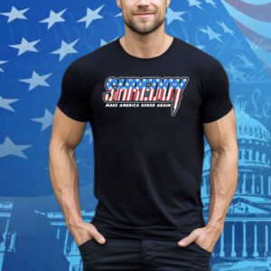 Shreddy Make America Shred Again Stripes American Flag Tee Shirt