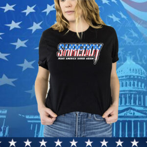 Shreddy Make America Shred Again Stripes American Flag Tee Shirt