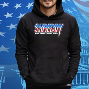 Shreddy Make America Shred Again Stripes American Flag Tee Shirt