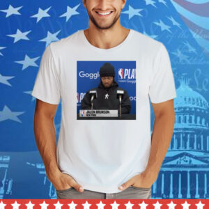 Sidetalkshop Jalen Brunson Press Conference Tee Shirt