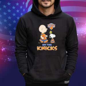 Snoopy And Charlie Brown The Peanuts New York Knicks Tee Shirt