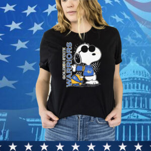 Snoopy Fan Golden State Warriors x The Peanuts Tee Shirt