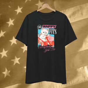 The Happy Fits Pink Kitten New T-Shirt