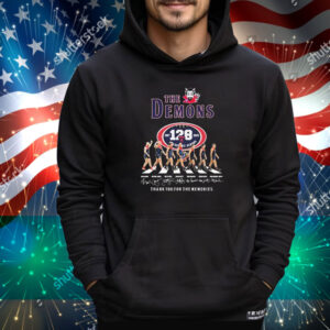 The Melbourne Demons 128th Anniversary 1897-2025 Thank You For The Memories Road Abbey Signatures Tee Shirt