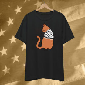 Thecatluminati Palestinian Catfiyyeh Cat T-Shirt