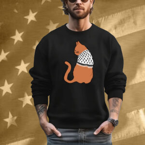 Thecatluminati Palestinian Catfiyyeh Cat T-Shirt