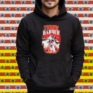Throw Harder Baseball Flames MLB Tee Shirt