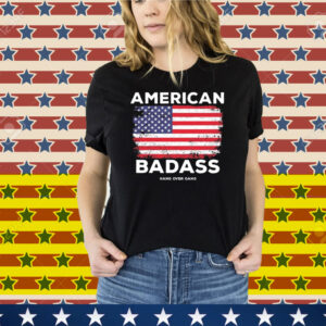 Tom Macdonald American Badass Hang Over Gang Flag Tee Shirt