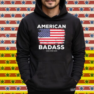 Tom Macdonald American Badass Hang Over Gang Flag Tee Shirt