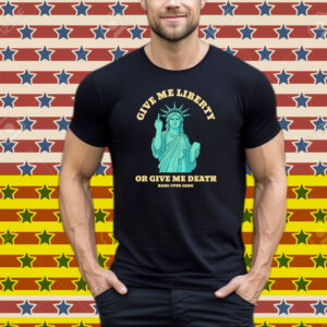 Tom Macdonald Give Me Liberty Or Give Me Death Statue Middle Finger Hang Over Gang Tee Shirt