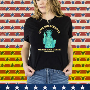 Tom Macdonald Give Me Liberty Or Give Me Death Statue Middle Finger Hang Over Gang Tee Shirt