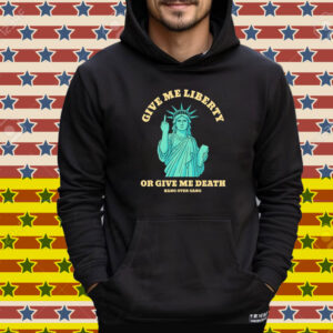 Tom Macdonald Give Me Liberty Or Give Me Death Statue Middle Finger Hang Over Gang Tee Shirt