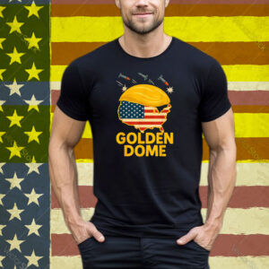 Trump Golden Dome Hair Shield USA Tee Shirt