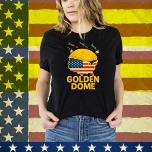 Trump Golden Dome Hair Shield USA Tee Shirt