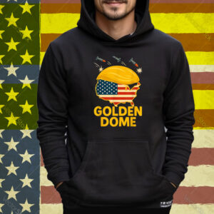Trump Golden Dome Hair Shield USA Tee Shirt