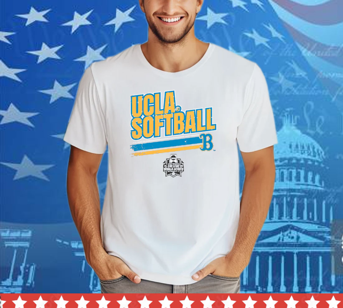 UCLA Softball Women's College World Series Stripe Tee Shirt