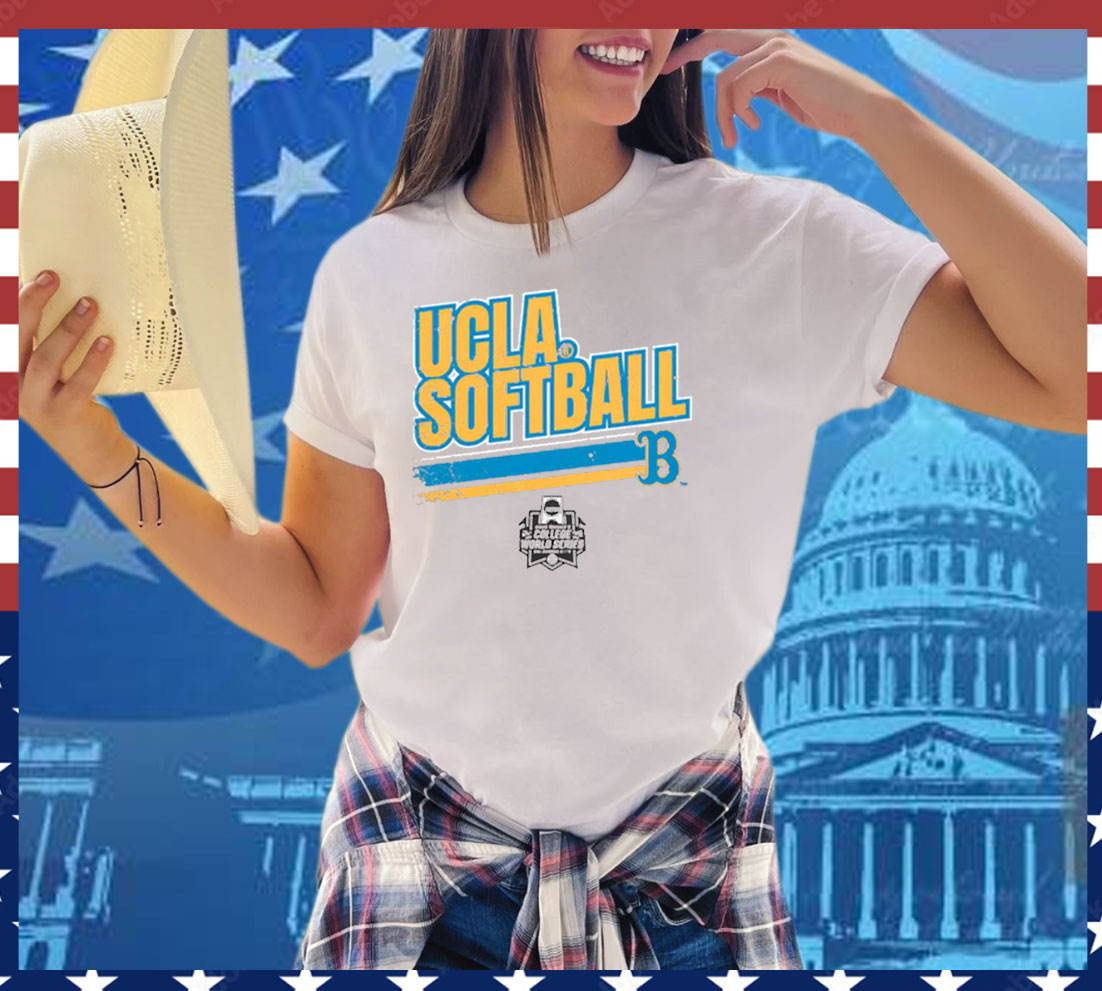 UCLA Softball Women's College World Series Stripe Tee Shirt