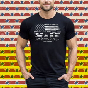 United We Stand Disarmed We Fall American Flag Tee Shirt
