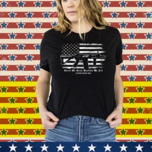 United We Stand Disarmed We Fall American Flag Tee Shirt