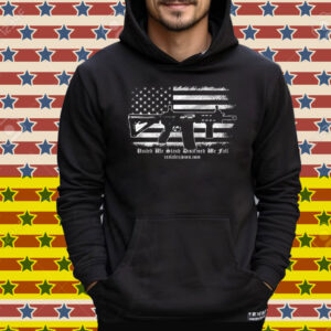 United We Stand Disarmed We Fall American Flag Tee Shirt