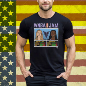 WNBA Jam Valkyries Martin And Hayes Tee Shirt
