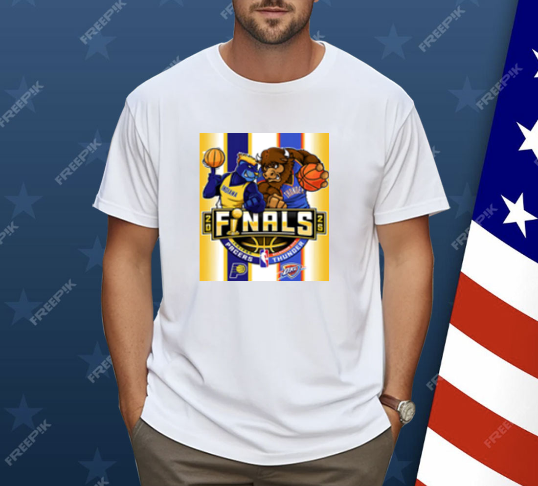 Indiana Pacers Vs Oklahoma City Thunder 2025 NBA Finals Mascot Shirt