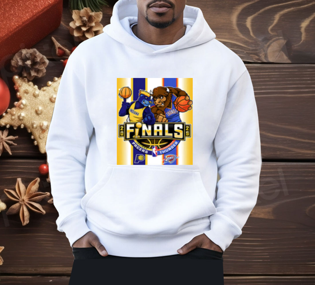 Indiana Pacers Vs Oklahoma City Thunder 2025 NBA Finals Mascot Shirt