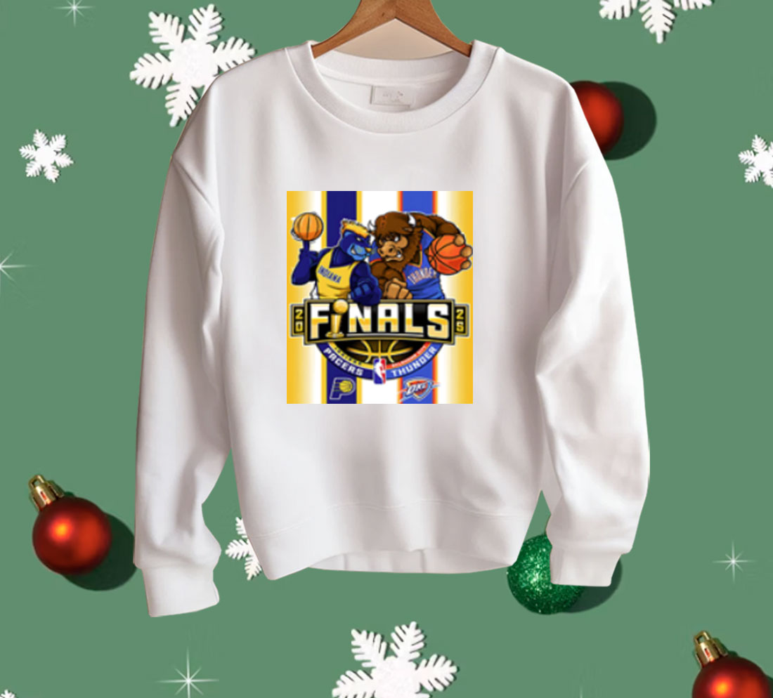 Indiana Pacers Vs Oklahoma City Thunder 2025 NBA Finals Mascot Shirt