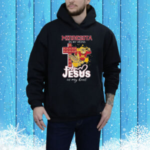 Minnesota Golden Gophers In My Veins Jesus In My Heart Mascot Tee Shirt