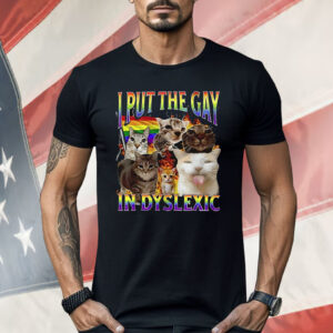 Cat In Put The Gay In Dyslexic Shirt